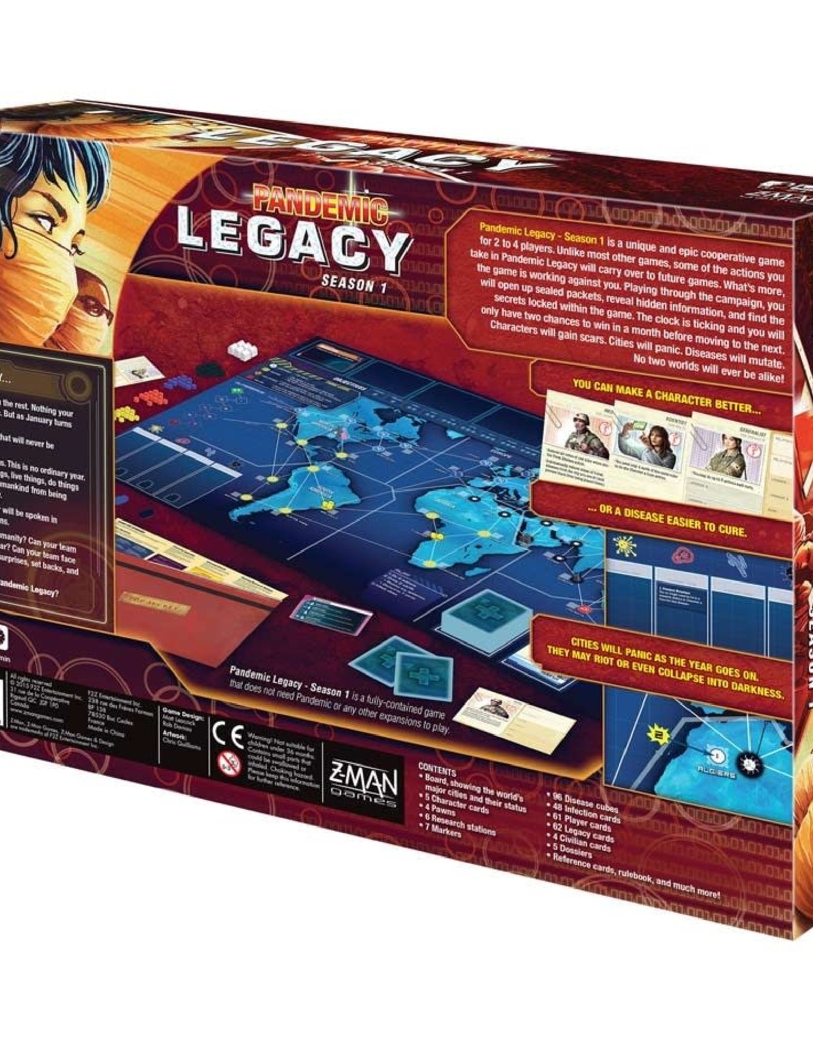 Pandemic Legacy Season 1 Red