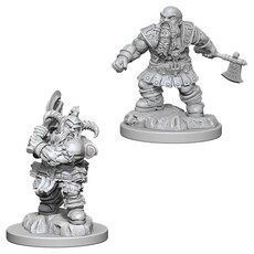 Wizkids D&D Unpainted Minis: Dwarf Barbarian Male