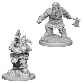 Wizkids D&D Unpainted Minis: Dwarf Barbarian Male