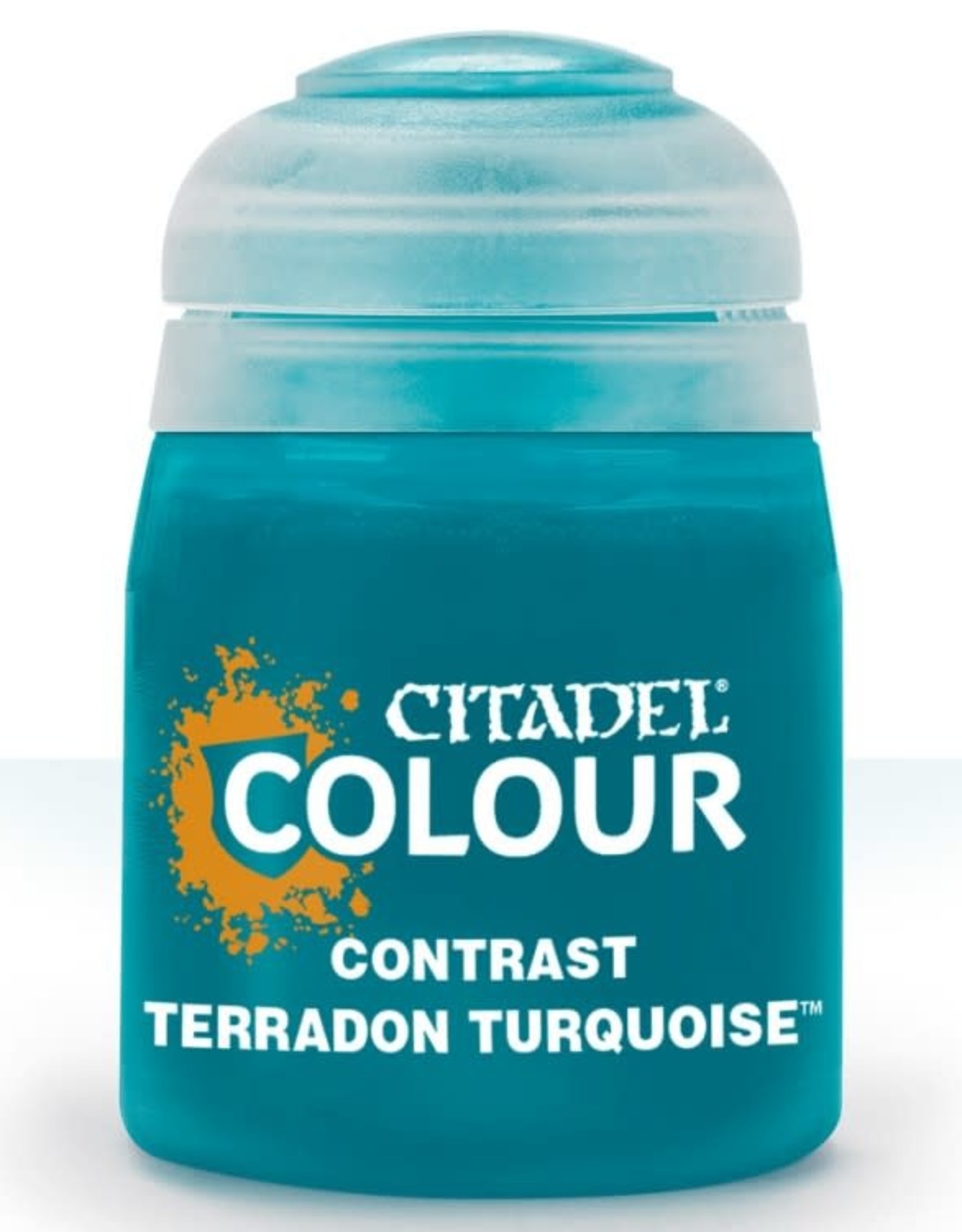 Citadel Contrast Paint: Terradon Turquoise.