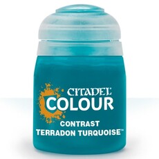Citadel Contrast Paint: Terradon Turquoise.