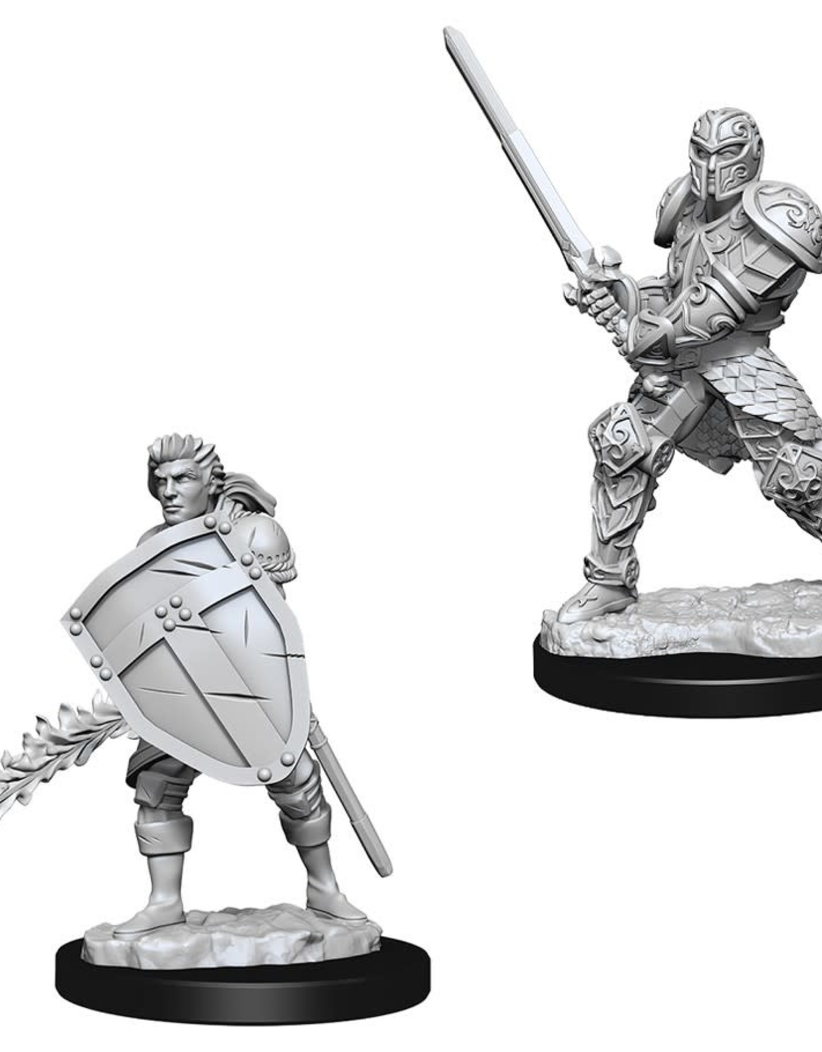 Wizkids D&D Unpainted Minis: Human Fighter Male