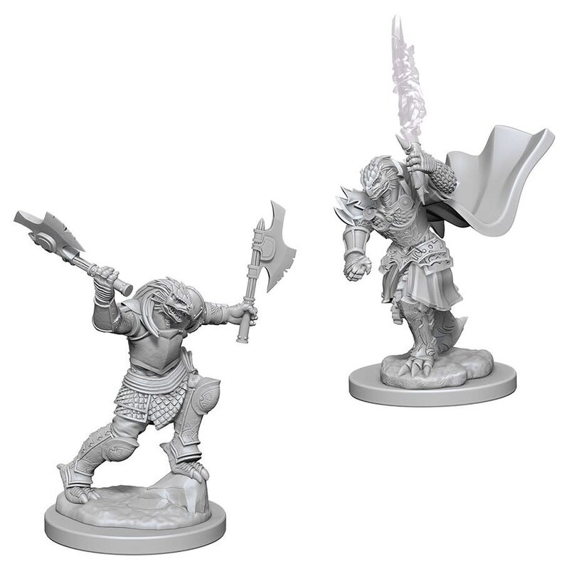 Wizkids D&D Unpainted Minis: Dragonborn Fighter Female