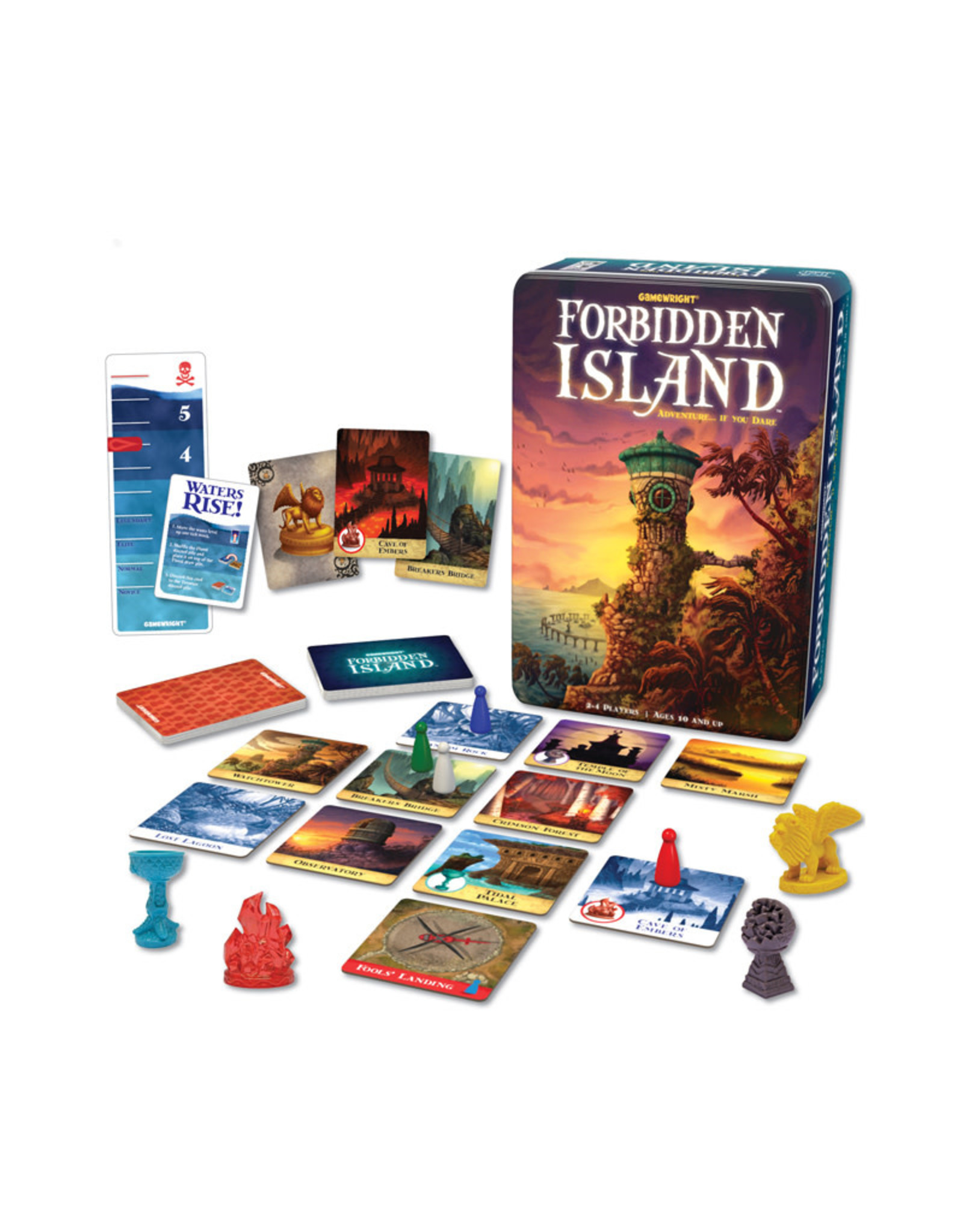  Forbidden Island – The Cooperative Strategy Survival Island  Board Game,2-4 players : Gamewright: Toys & Games