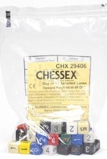 Chessex Assorted D6 Dice: Bag of Opaque Dice (50)