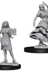 Wizkids Deep Cuts Unpainted Minis: Bartender and Dancing Girl