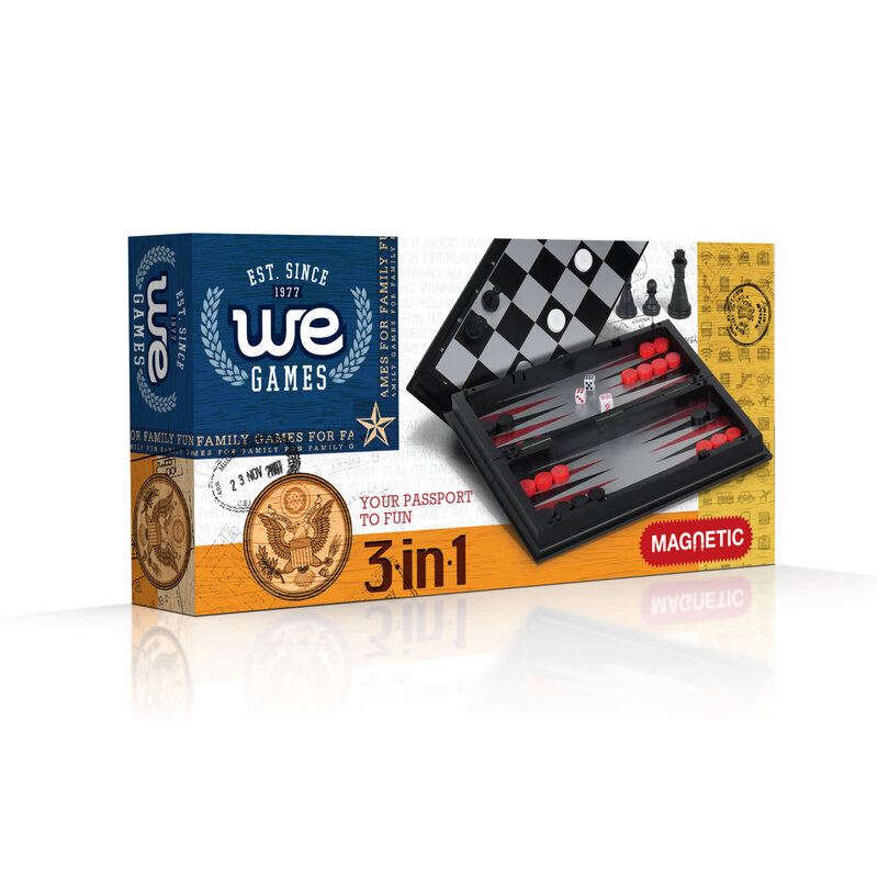 Magnetic 3-in-1 Combination Game Set 8 in.