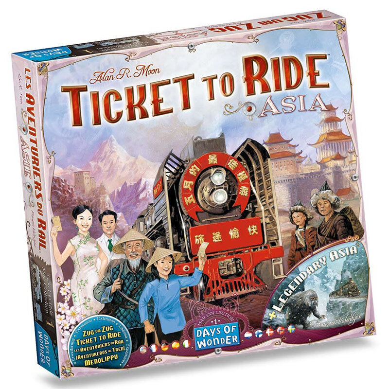 Ticket to Ride Expansion 1 Asia