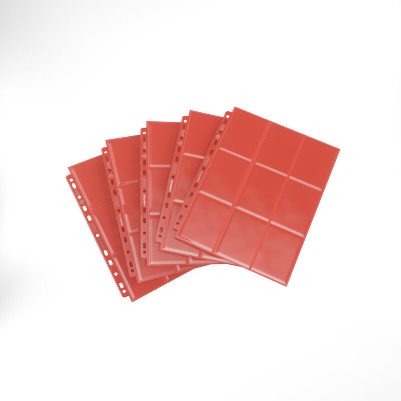 18-Pocket Pages: Side-Loading (10) Red