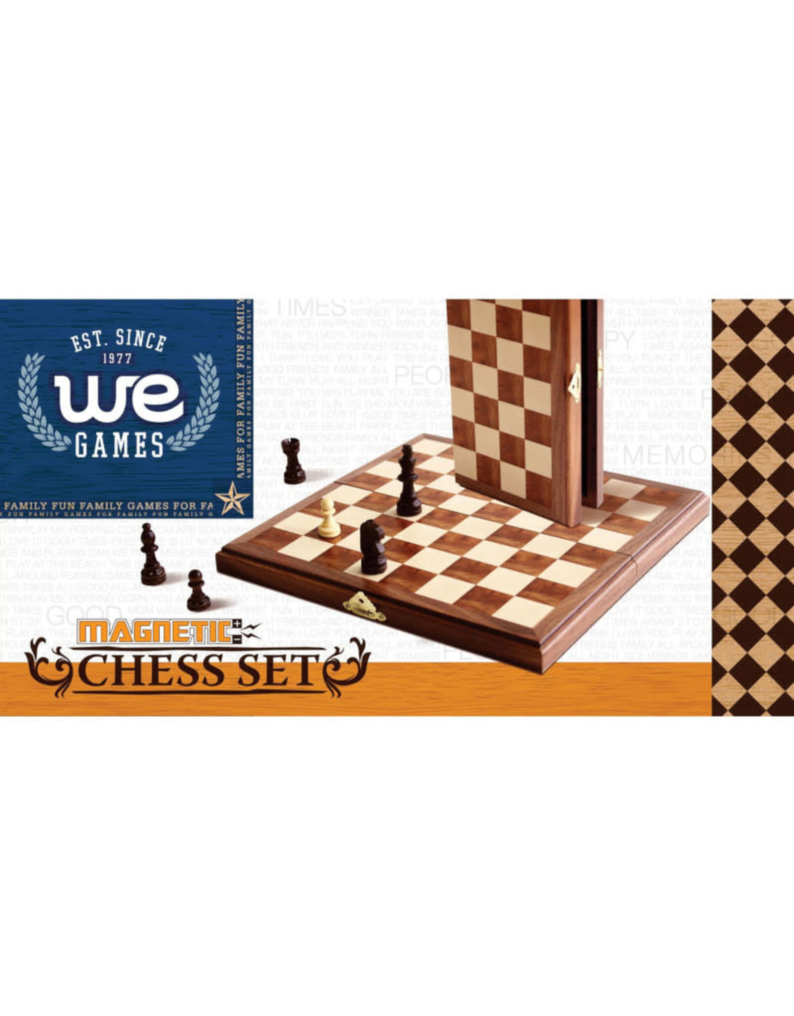 Magnetic Chess Set: 11 Inch Walnut Board