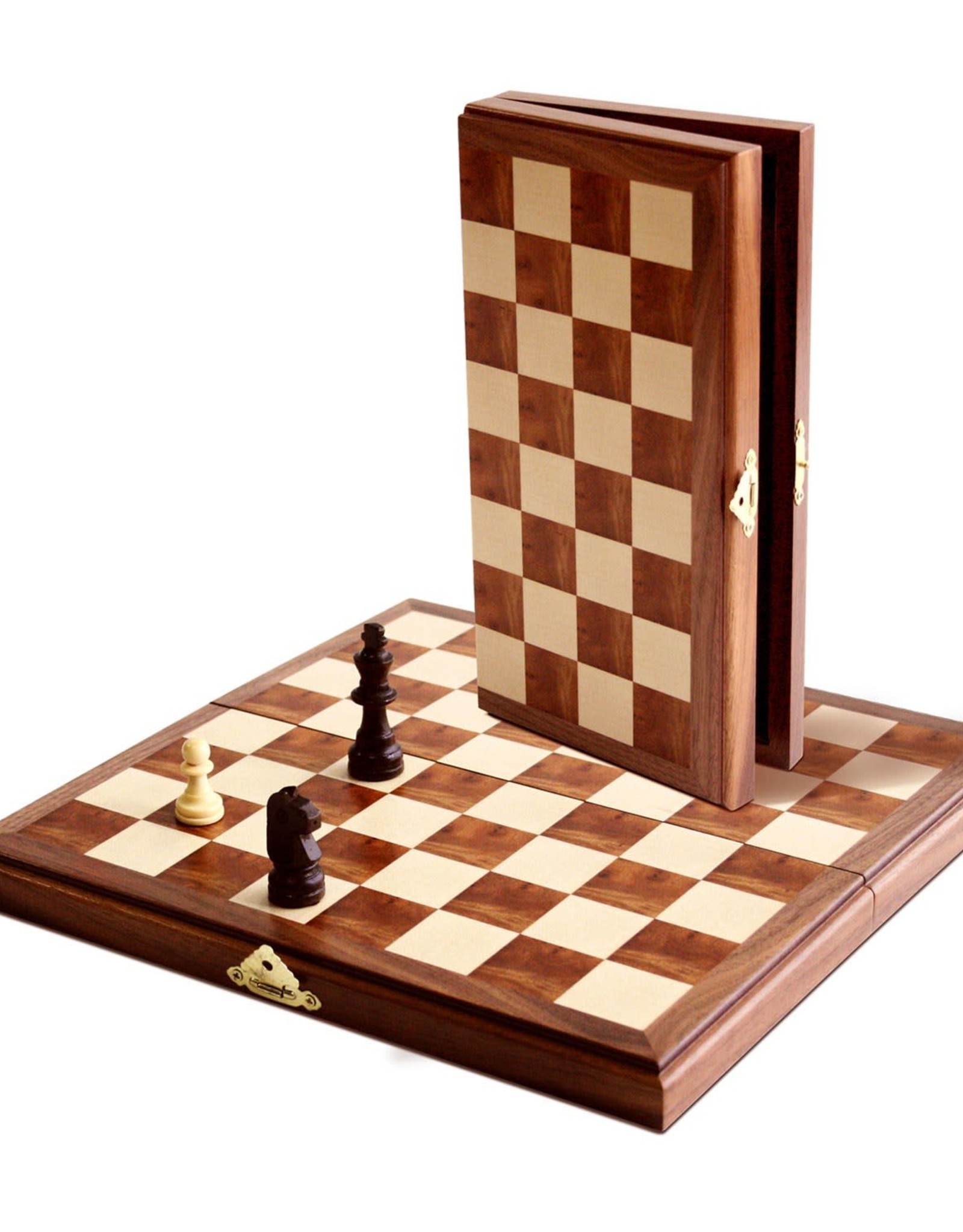 Magnetic Chess Set: 11 Inch Walnut Board