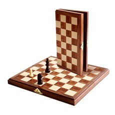 Magnetic Chess Set: 11 Inch Walnut Board