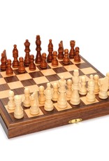 Magnetic Chess Set: 11 Inch Walnut Board