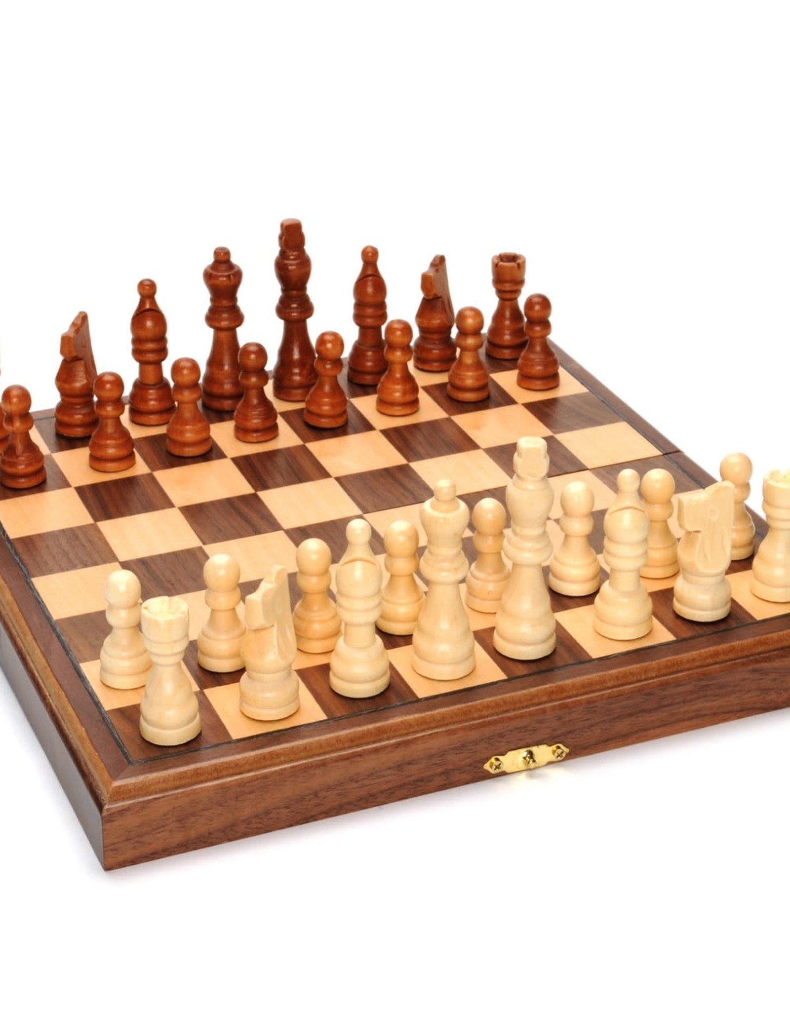 Magnetic Chess Set: 11 Inch Walnut Board