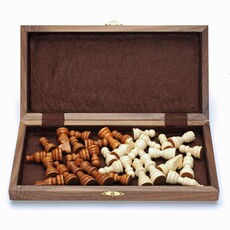 Magnetic Chess Set: 11 Inch Walnut Board