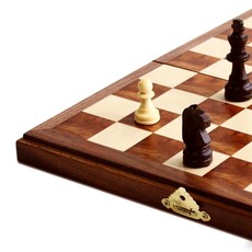 Magnetic Chess Set: 11 Inch Walnut Board