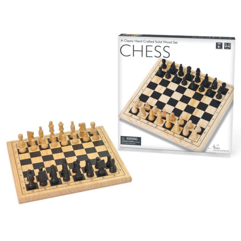 Misc Chess Set: Wooden Intex