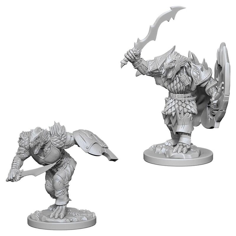 Wizkids D&D Unpainted Minis: Dragonborn Fighter Male