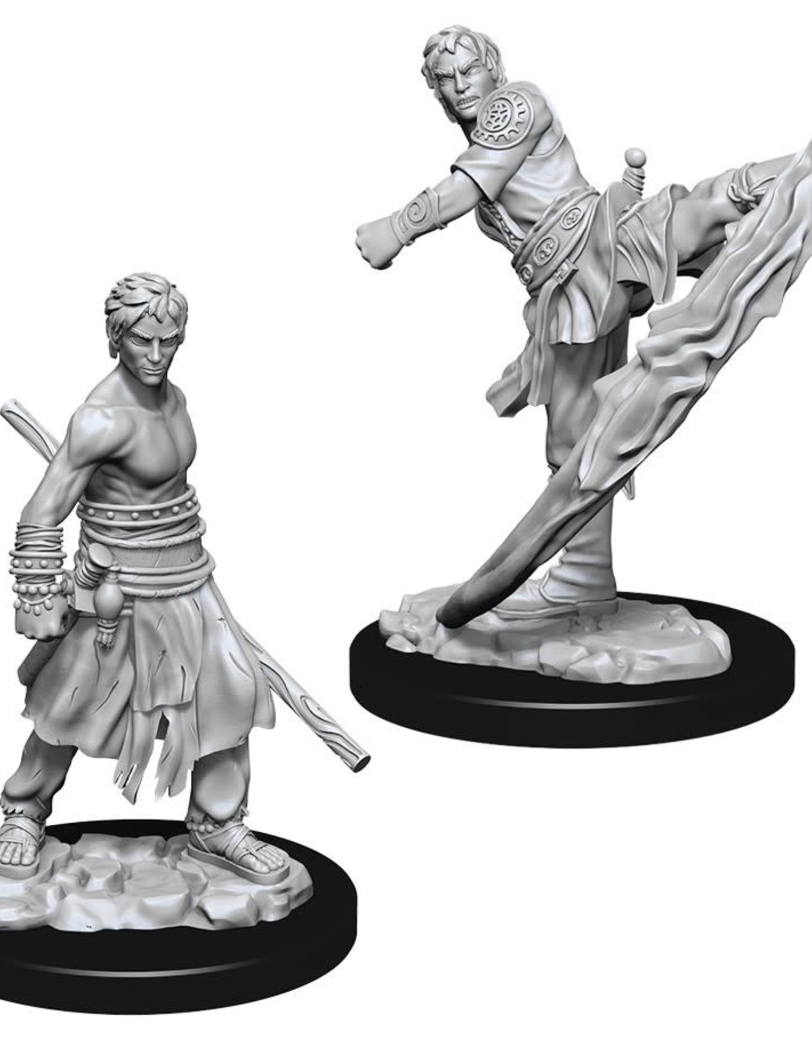 Wizkids D&D Unpainted Minis: Half-Elf Monk Male