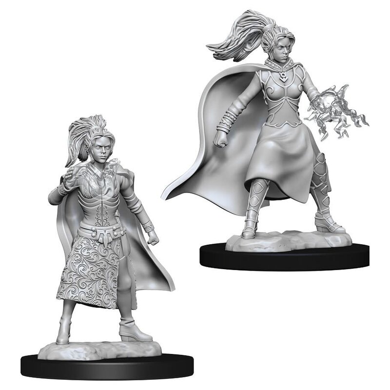 Wizkids D&D Unpainted Minis: Human Sorcerer Female