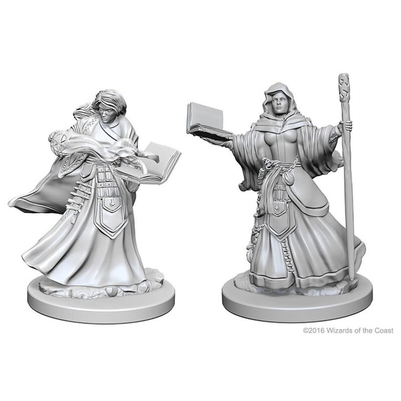 Wizkids D&D Unpainted Minis: Human Wizard Female