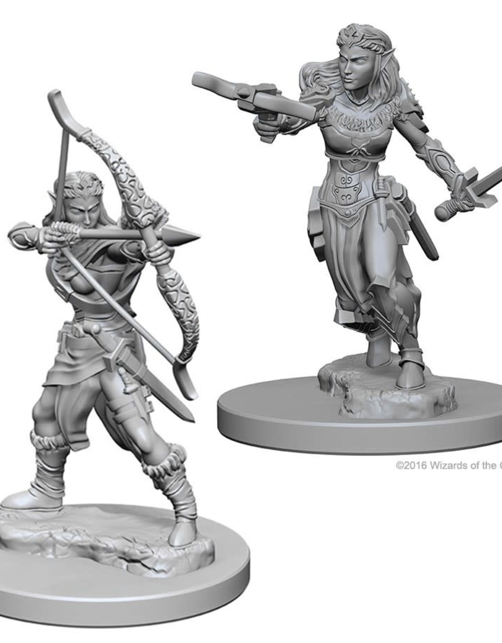 Wizkids D&D Unpainted Minis: Elf Ranger Female