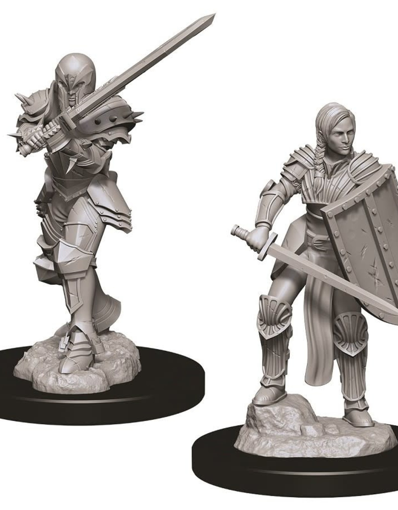 Wizkids D&D Unpainted Minis: Human Fighter Female