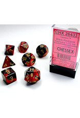 Chessex Chessex RPG Dice (7) Gemini Black Red/Gold