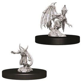 Wizkids D&D Unpainted Minis: Imp and Quasit
