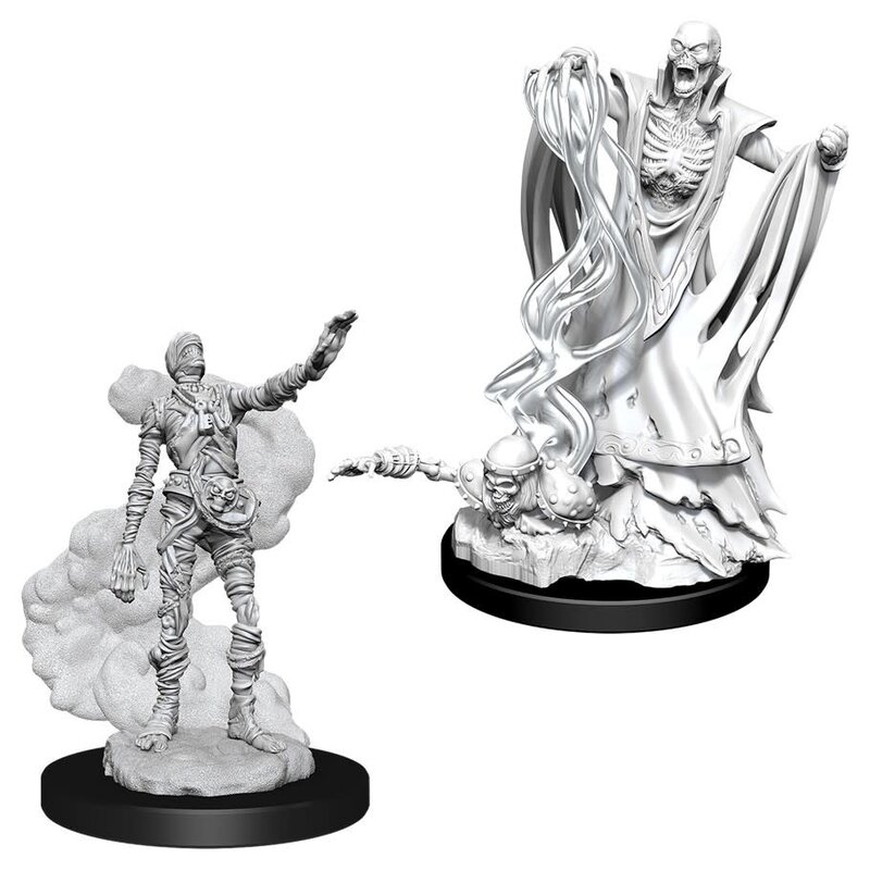 Wizkids D&D Unpainted Minis: Lich and Mummy Lord
