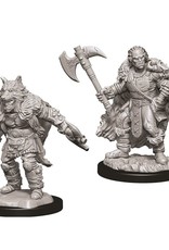 Wizkids D&D Unpainted Minis: Half-Orc Barbarian Male