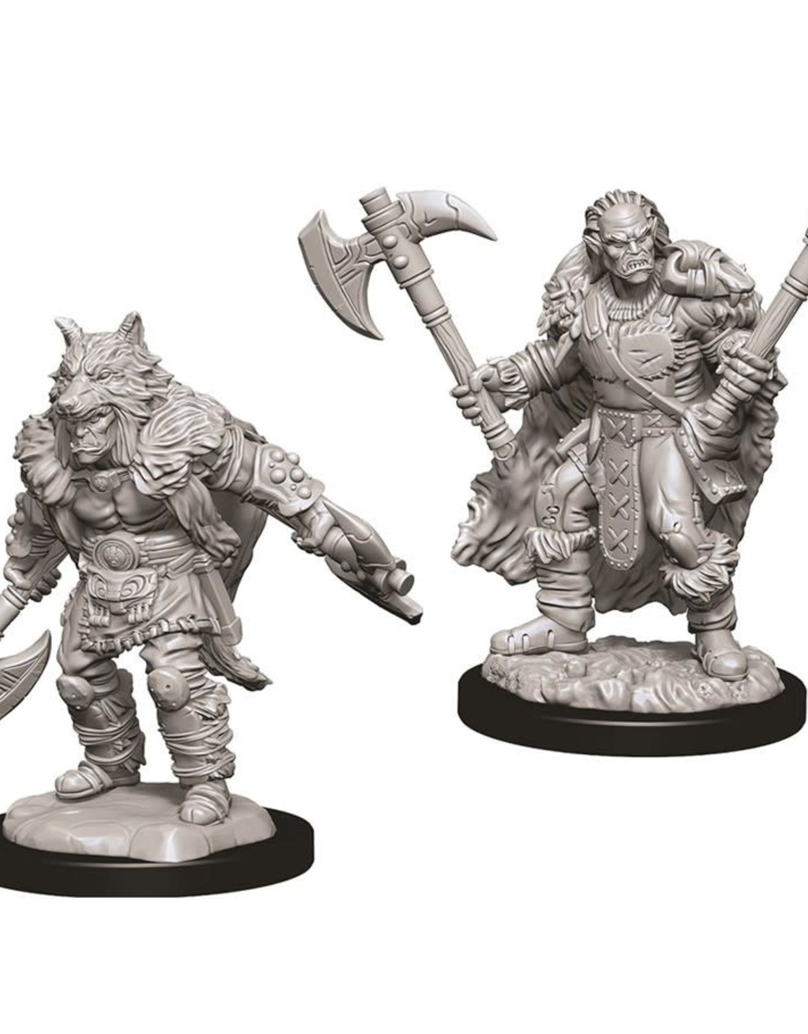 Wizkids D&D Unpainted Minis: Half-Orc Barbarian Male
