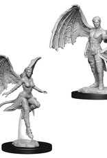 Wizkids D&D Unpainted Minis: Succubus and Incubus