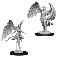 Wizkids D&D Unpainted Minis: Succubus and Incubus