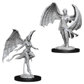 Wizkids D&D Unpainted Minis: Succubus and Incubus