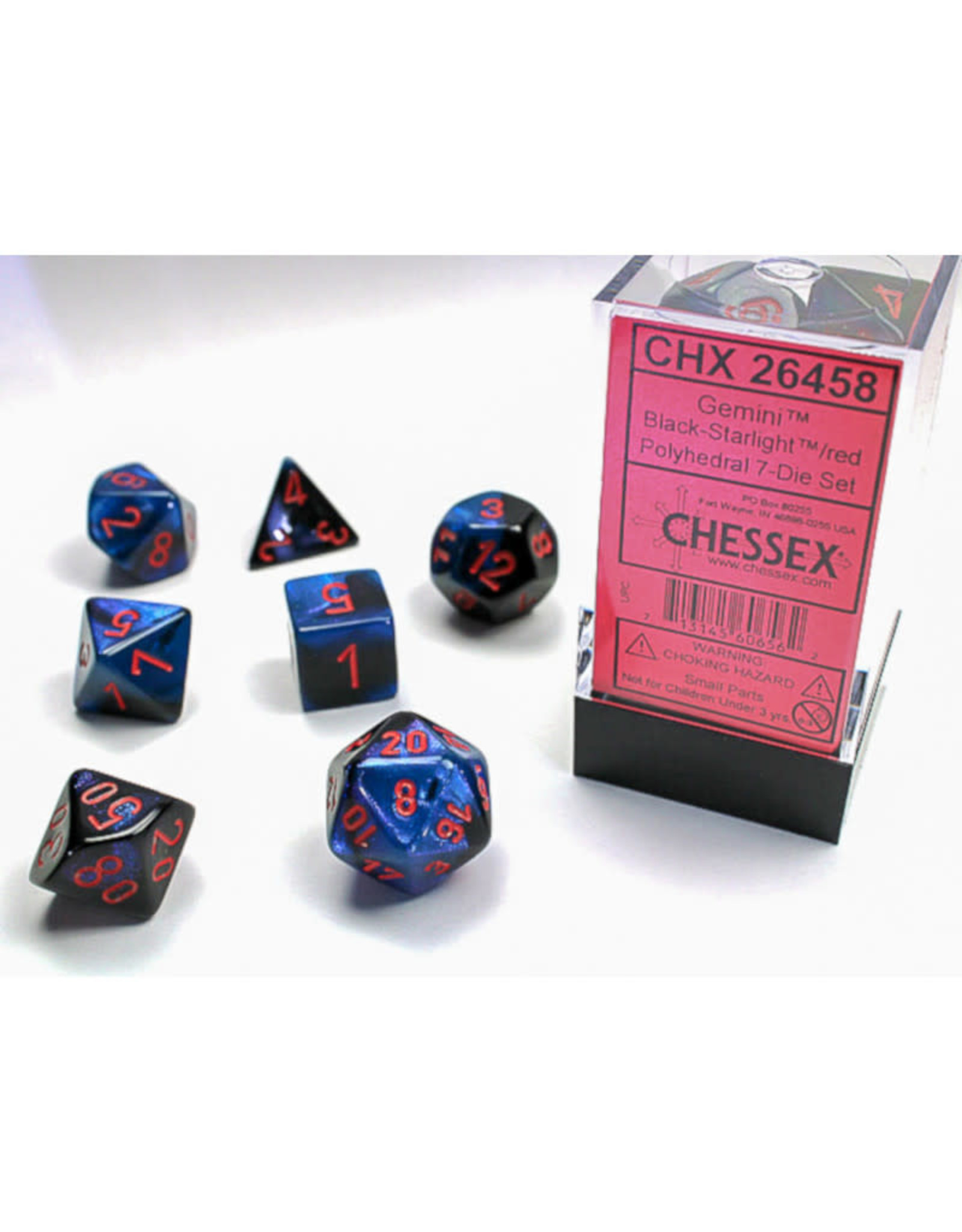 Chessex Chessex RPG Dice (7) Gemini Starlight