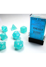 Chessex Chessex RPG Dice (7) Frosted Teal/White