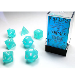 Chessex Chessex RPG Dice (7) Frosted Teal/White
