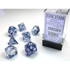 Chessex Chessex RPG Dice (7) Nebula Black/White