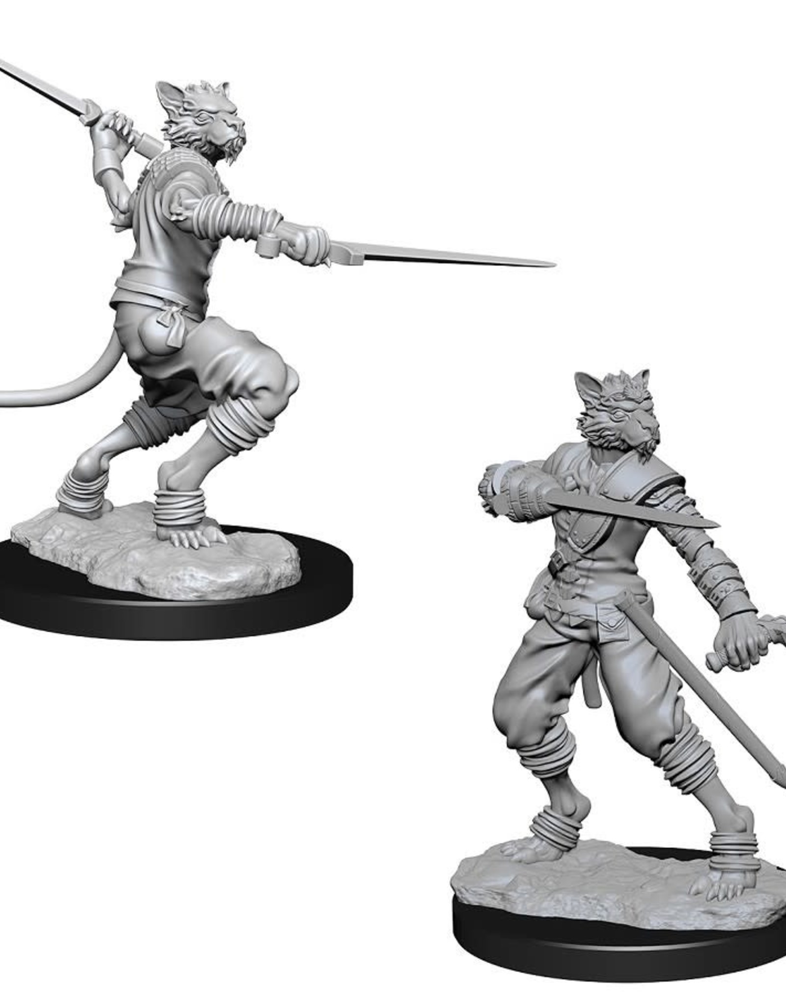 Wizkids D&D Unpainted Minis: Tabaxi Rogue Male