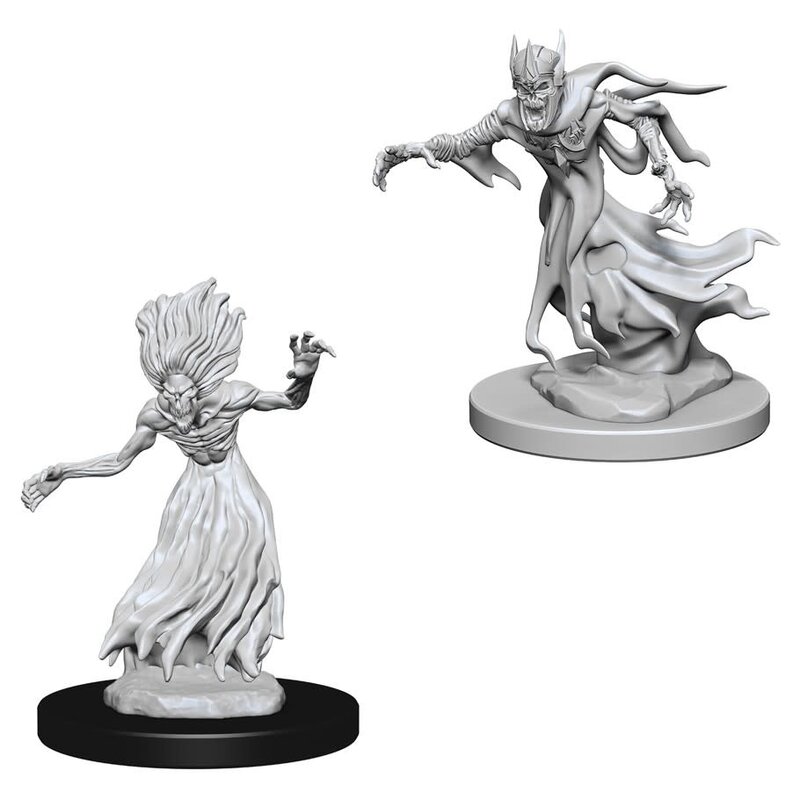 Wizkids D&D Unpainted Minis: Wraith and Specter