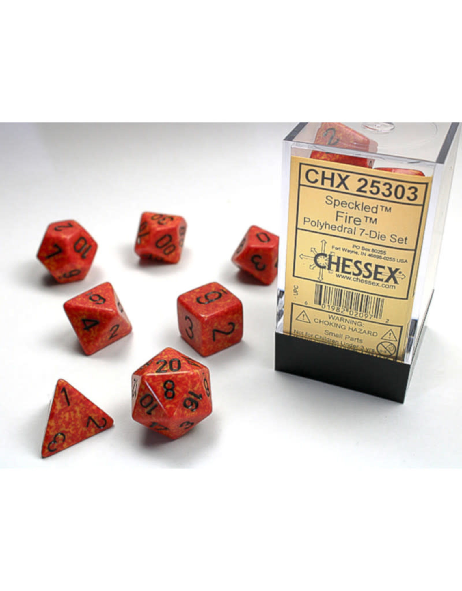Chessex Chessex RPG Dice (7) Speckled Fire