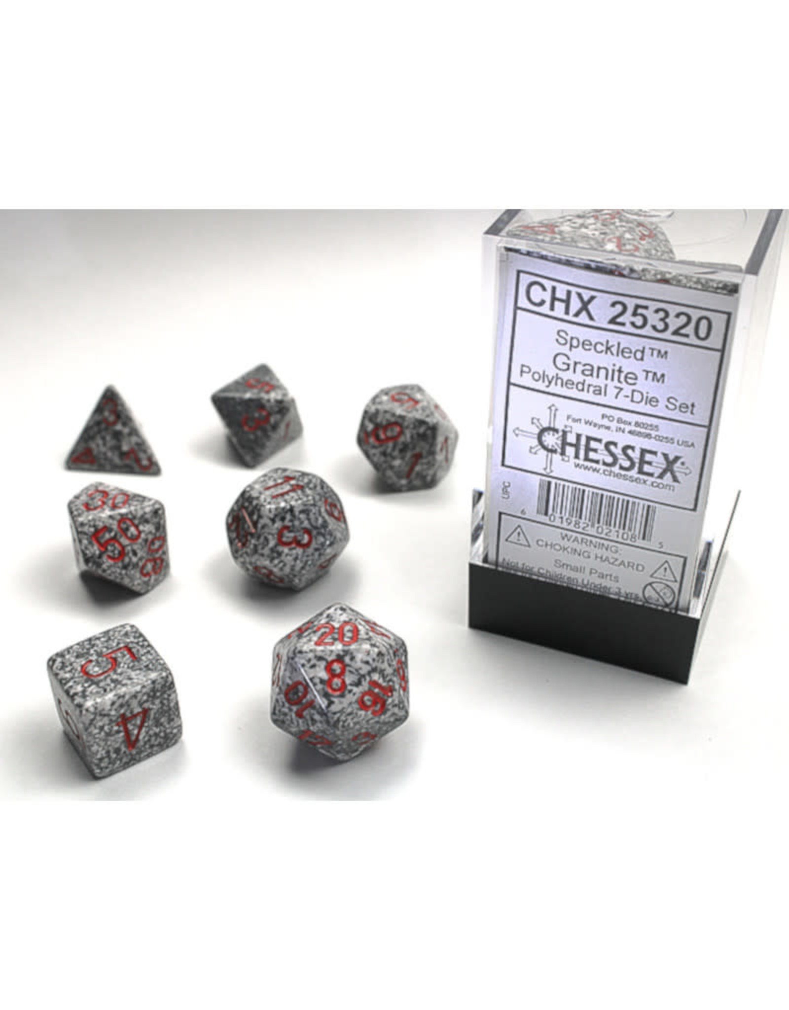 Chessex Polyhedral Dice Set: Speckled Granite (7)