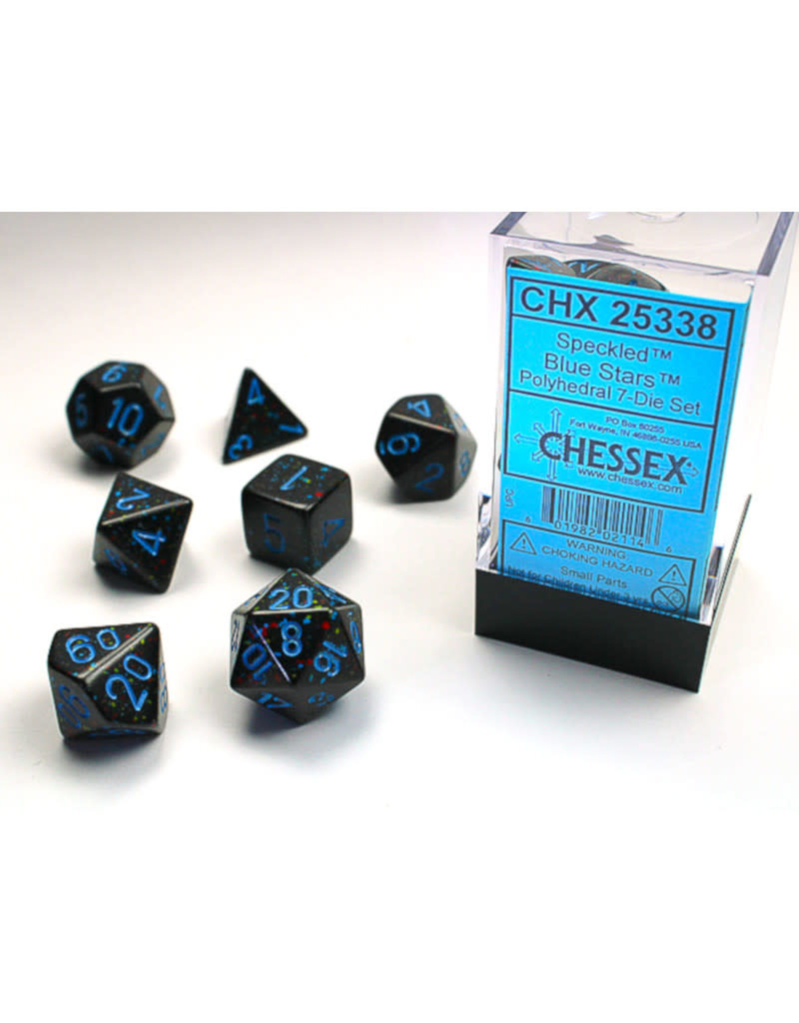 Chessex Chessex RPG Dice (7) Speckled Blue Stars
