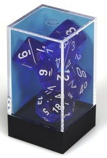 Chessex Polyhedral Dice Set: Translucent Blue/White (7)