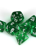 Chessex Chessex RPG Dice (7) Translucent Green/White