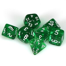 Chessex Chessex RPG Dice (7) Translucent Green/White