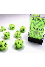 Chessex Chessex RPG Dice (7) Vortex Bright Green/Black