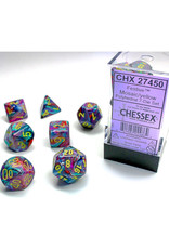 Chessex Polyhedral Dice Set: Festive Mosaic Yellow (7)