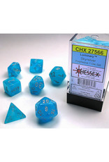 Chessex Chessex RPG Dice (7) Menagerie Luminary Sky/Silver - Glow in the Dark